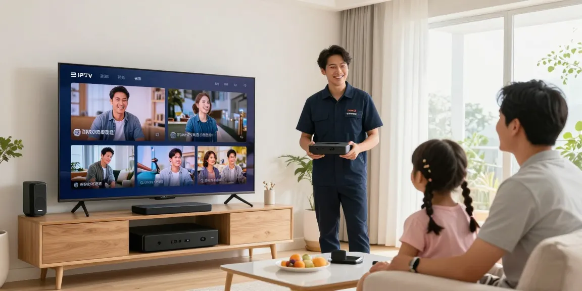 IPTV Services provided by a trusted provider in a welcoming home setting, highlighting professional local service.